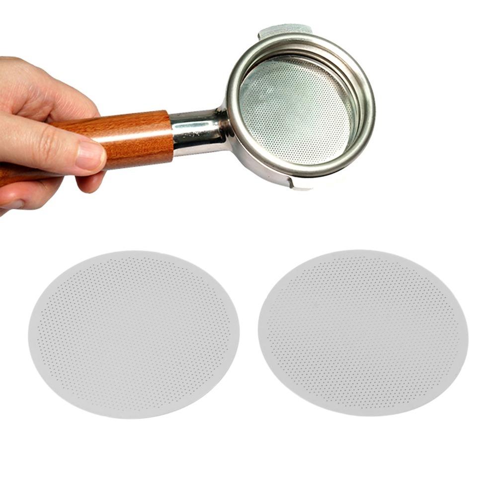 2PCS Set 304 Stainless Steel Portafilter Puck Screen Coffee Filter Screen Coffee Brewing