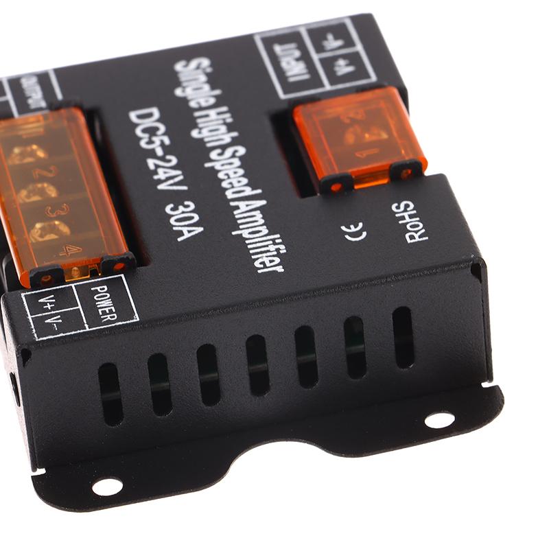 Led 30A/Ch 360W Dc5-24V Ip20 Single Color High Speed Alplifier Led Single Color Amplifier Repeater For Light Strip