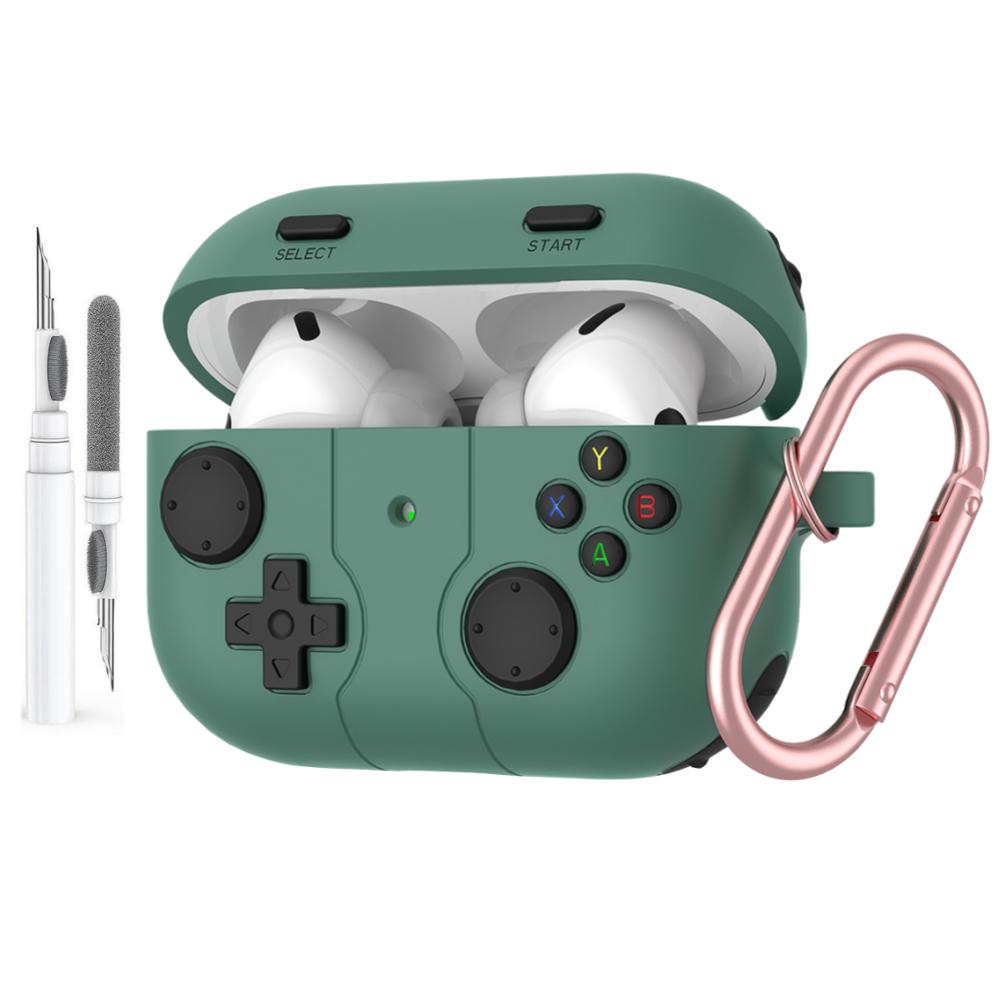 For AirPods Pro 3 Case Cute 3D Game Player Design Protective Silicone Skin Cover for AirPods Pro 3 with Keychain & Cleaning Kit