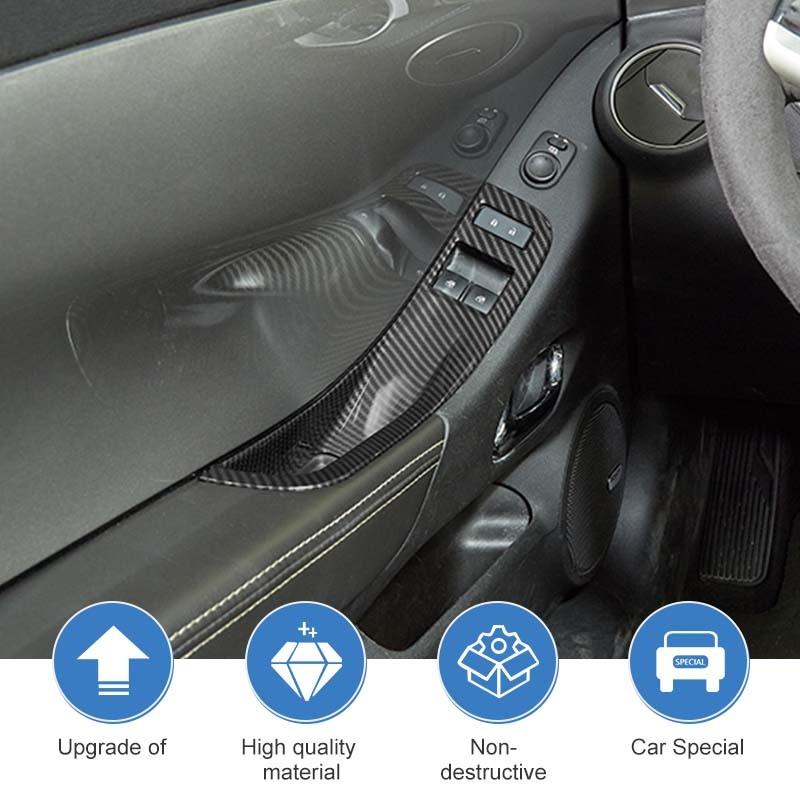 ABS Steering Wheel Gear Shift Panel Dashboard Decoration Central Control Stickers For Chevy Camaro 2012-2015 Interior Accessories
