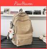 Large Capacity Student Backpack With Letter Embroidery Design For Daily School