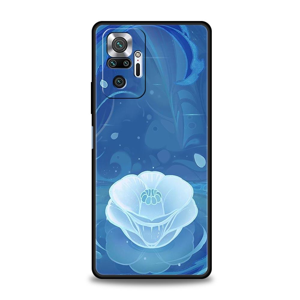 Genshin Impact Logo Phone Case For Xiaomi Redmi Note 12 5G 11 10 Pro Plus 9S 9 8 7 9T 8T 10C 9C 9A K50 Gaming Silicone Cover