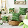 2pcs St. Patrick's Day Shamrock Pillow Covers Green Clover Polka Dot  Sofa Bed Decor