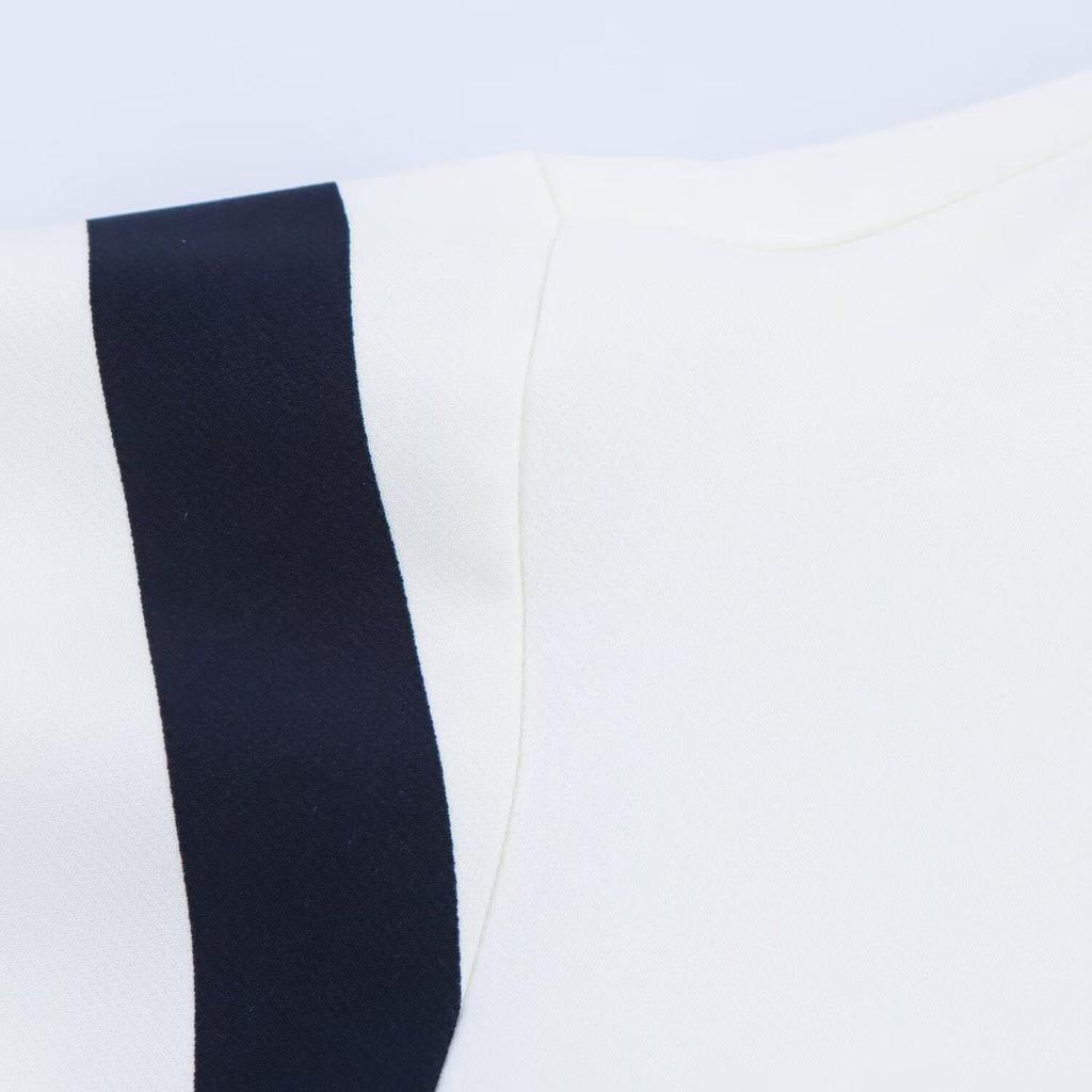 2025 Spring Women's Striped Short Sleeve Top and Casual Shorts - European & American Style