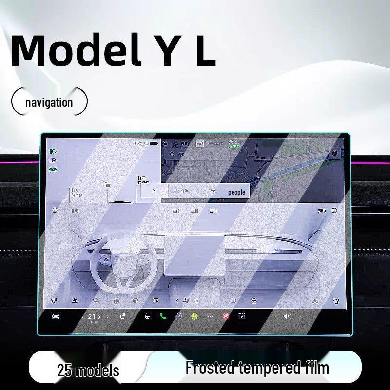Tesla Model Y Zentralbildschirm Gehärtetes Glasfolie Schutz 25.