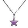 4xFive Point Star Pendant Temperature Change Color Mood Necklace Blank