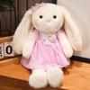 Cute Princess Rabbit Plush Toy, Three-color Dress Bunny Doll, Rabbit Stuffed Animal Toy, Girl's Birthday Gift, Children's Toy