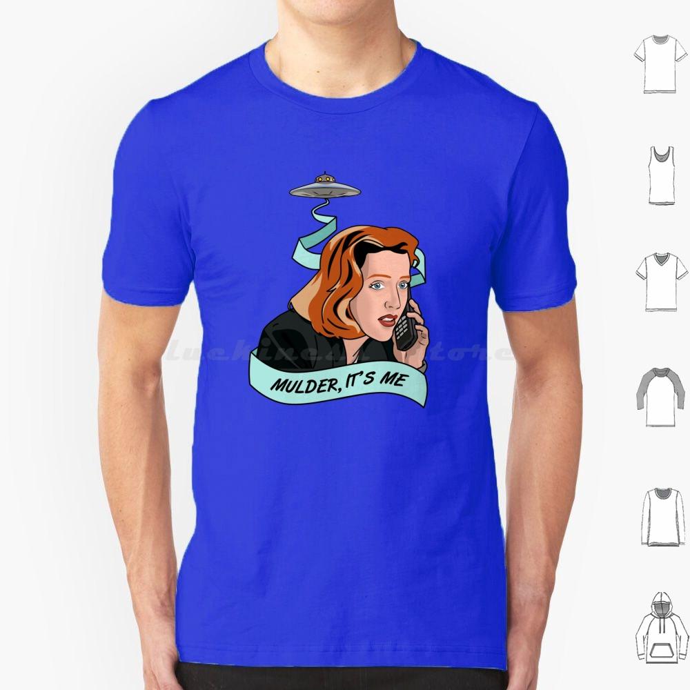 Mulder Its Me T Shirt Cotton Men Women DIY Print Dana Scully Scully Fox Mulder Mulder Ufo Sci Fi Science Fiction S