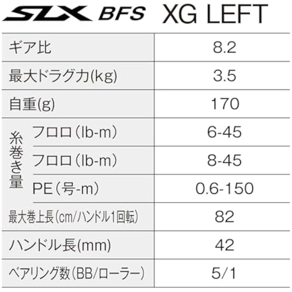 SHIMANO (SHIMANO) bait reel 25SLX BFS XG (left)