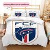 Logo della nazionale di calcio di Capo Verde Modello Biancheria da letto Decorazione per la casa Regalo di compleanno (1 * copripiumino + 2 * federa, senza nucleo),merchandising per fan.