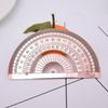 1pcs Creative Metal Angle Measuring Tool Vintage Copper Ruler Precision Protractor Stationery School Supplies For Students