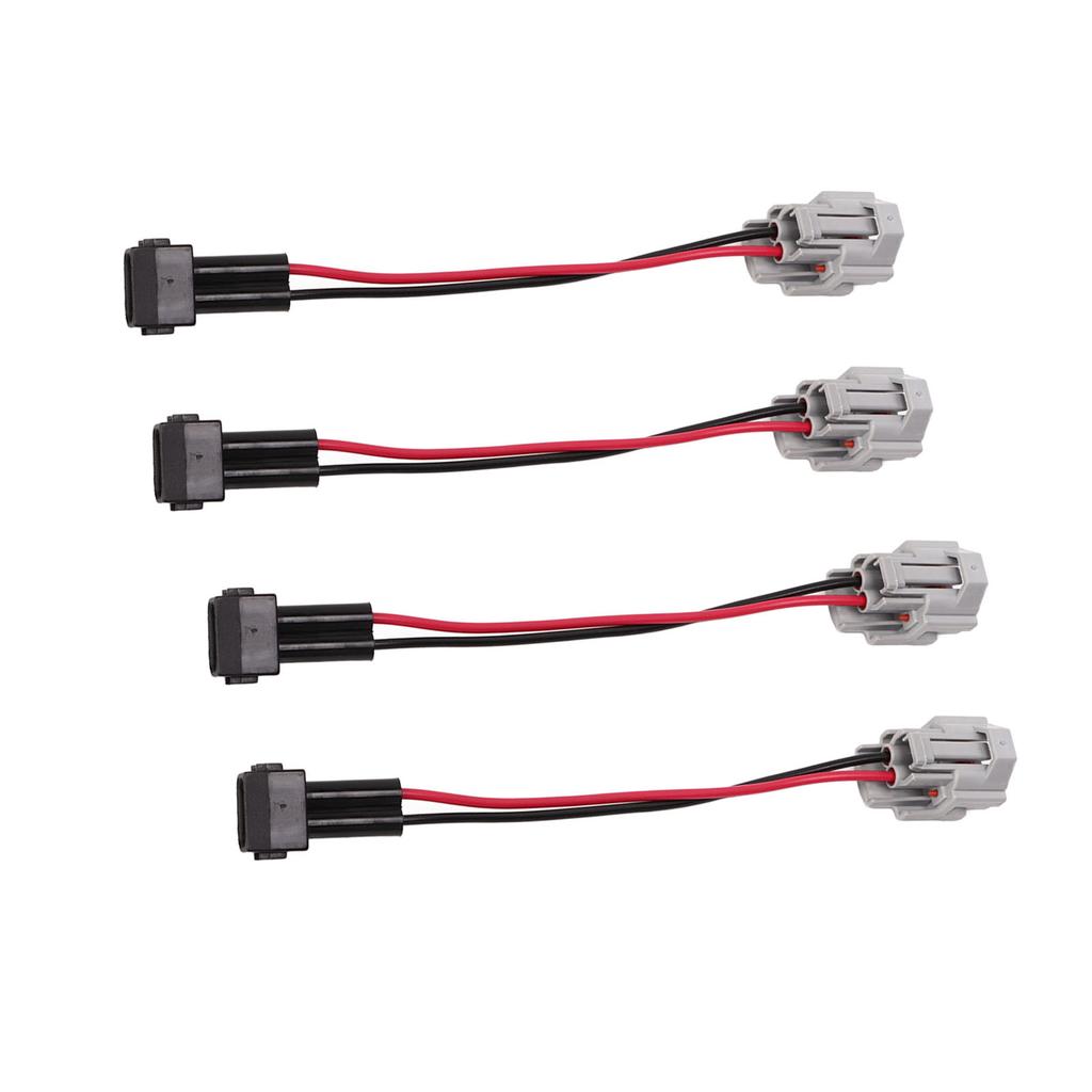 4pcs Fuel Injector Harness Adapter for DENSO Female to EV1 A Male Adapter Plug Replacement for Civci K20 K24