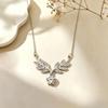 Elegant Cat Pendant Necklace: Fresh Design with Micro-Set Zircons for Women - Light Luxury & High-End Feel; Perfect Clavicle Chain Accessory.