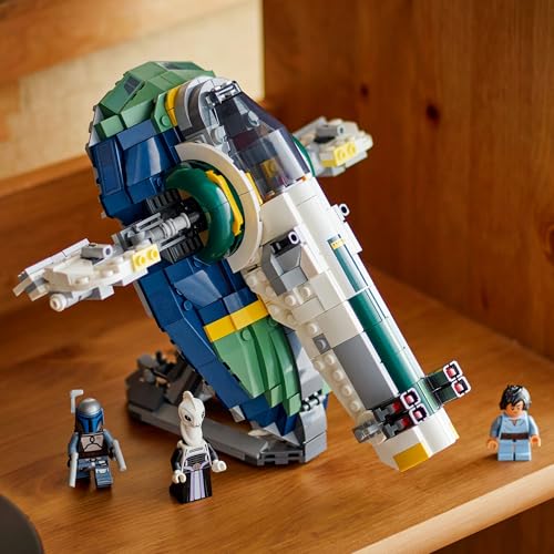 LEGO Star Wars Jango Fett's Spaceship Toy, Birthday Gift, Building Blocks, for Boys and Girls, Ages 9, 10, and 11, Elementary School Students, Space B