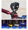 High-Intensity LED Motorcycle Spotlight with Four-Color Devil Eye and Strobe for Electric Vehicles - Adjustable High/Low Beam