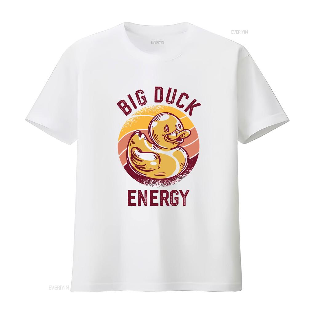 Big Duck Energy Rubber T Shirt  vintage Washed streetwear Stylish Slightly Top For Everyday Wear Unisex fashion Casual
