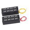 Humbucker Pickup Set Open Style 2 Holes Double Coil Pickup for 4 String Electric Bass Guitar