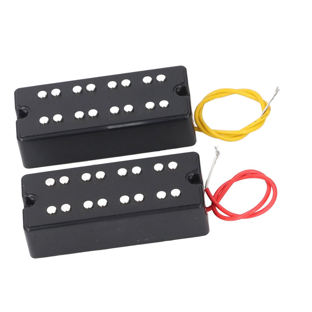 Humbucker Pickup Set Open Style 2 Holes Double Coil Pickup for 4 String Electric Bass Guitar