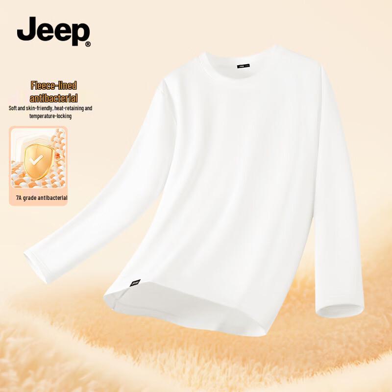 JEEP Men s Thermal Fleece-Lined Long-Sleeve Base Layer T-Shirt XL