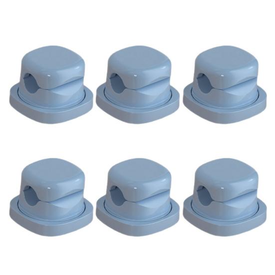 3/6 Adet 360 Derece Dönebilen Kablo Tutucu Yapışkanlı Ev Ofis Komodin Masa Kablo Düzenleyici Manyetik Tel Yönetimi Klipsi Şarj Kablosu Tutucu