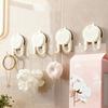 Heavy Duty Suction Cup Hook with Push-to-Lock Vacuum Seal for Bathroom Kitchen Balcony No Drill No Nails Removable Wall Hanger Strong Load 10-15 Lbs