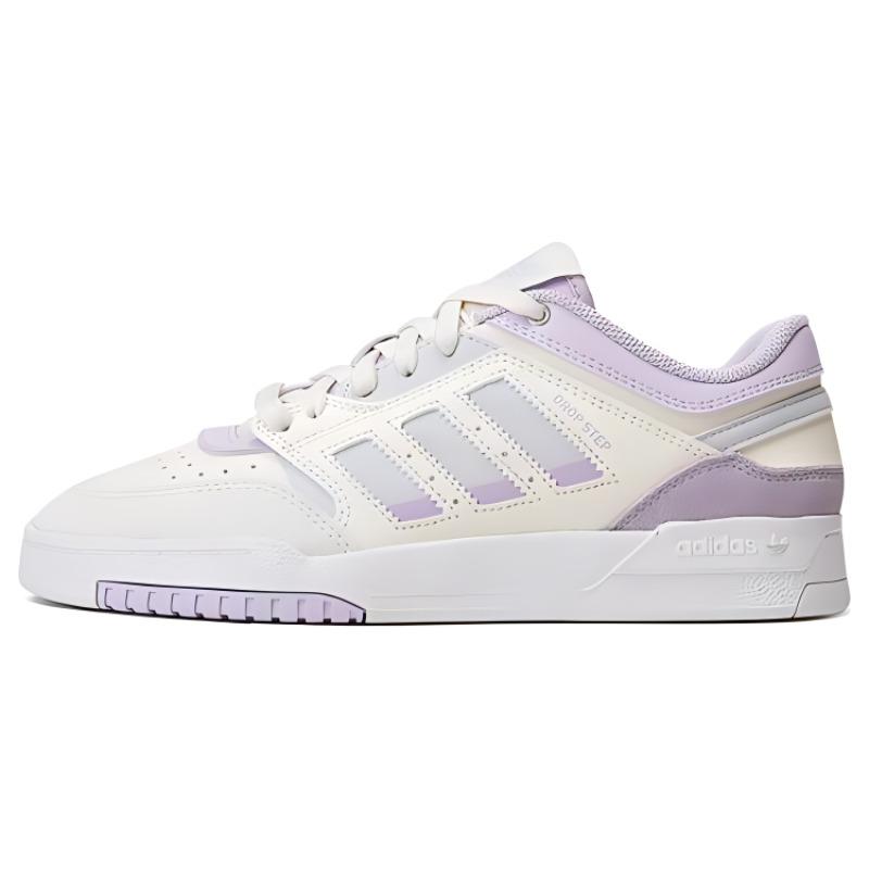 Adidas Originals Drop Step Low Wdirectional Shoes  White Purple  Women s IF2691 44
