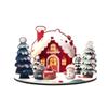 Christmas Cartoon House Wooden Assembly Ornaments DIY Children's Holiday Gifts Three-dimensional Painting Ornaments Christmas Desktop Ornaments