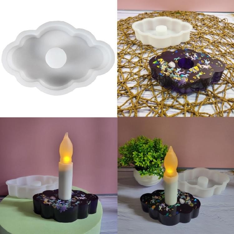 Candle Base Gypsum Mould Personalized Candle Holder Mold Irregular Shape Ornament Making Mould Practical Jewelry Tool