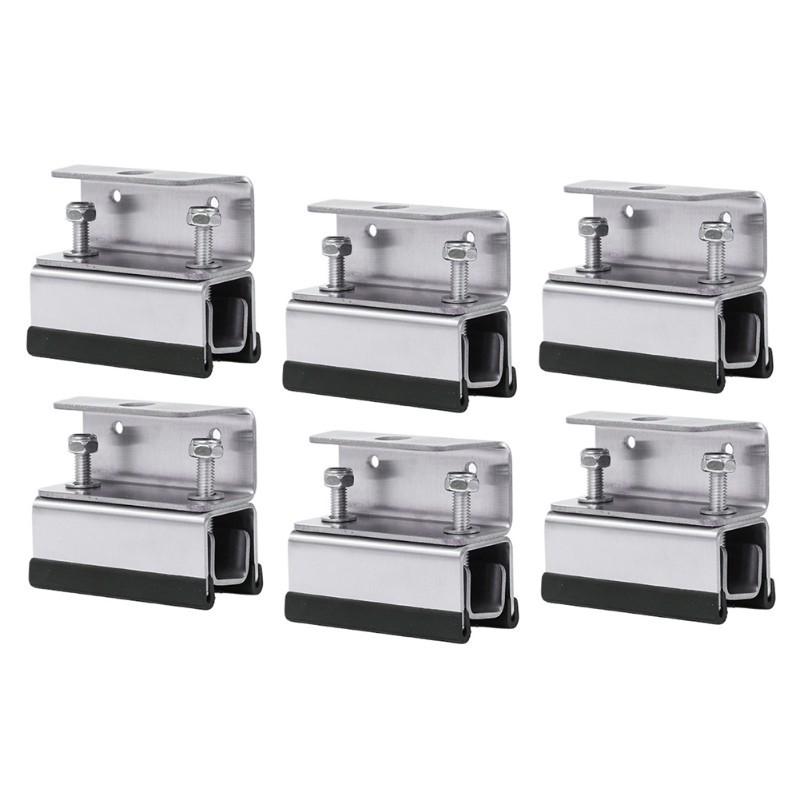 6PCS Roof Rack Mount Kit RV Roof Mount Kit Roof Rack Brackets Easy tallation For Solar Panel Camping