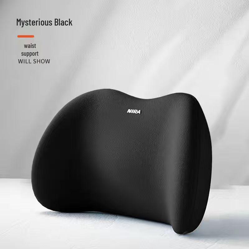Car Seat Back and Neck Support Cushion: Headrest and Lumbar Pillow