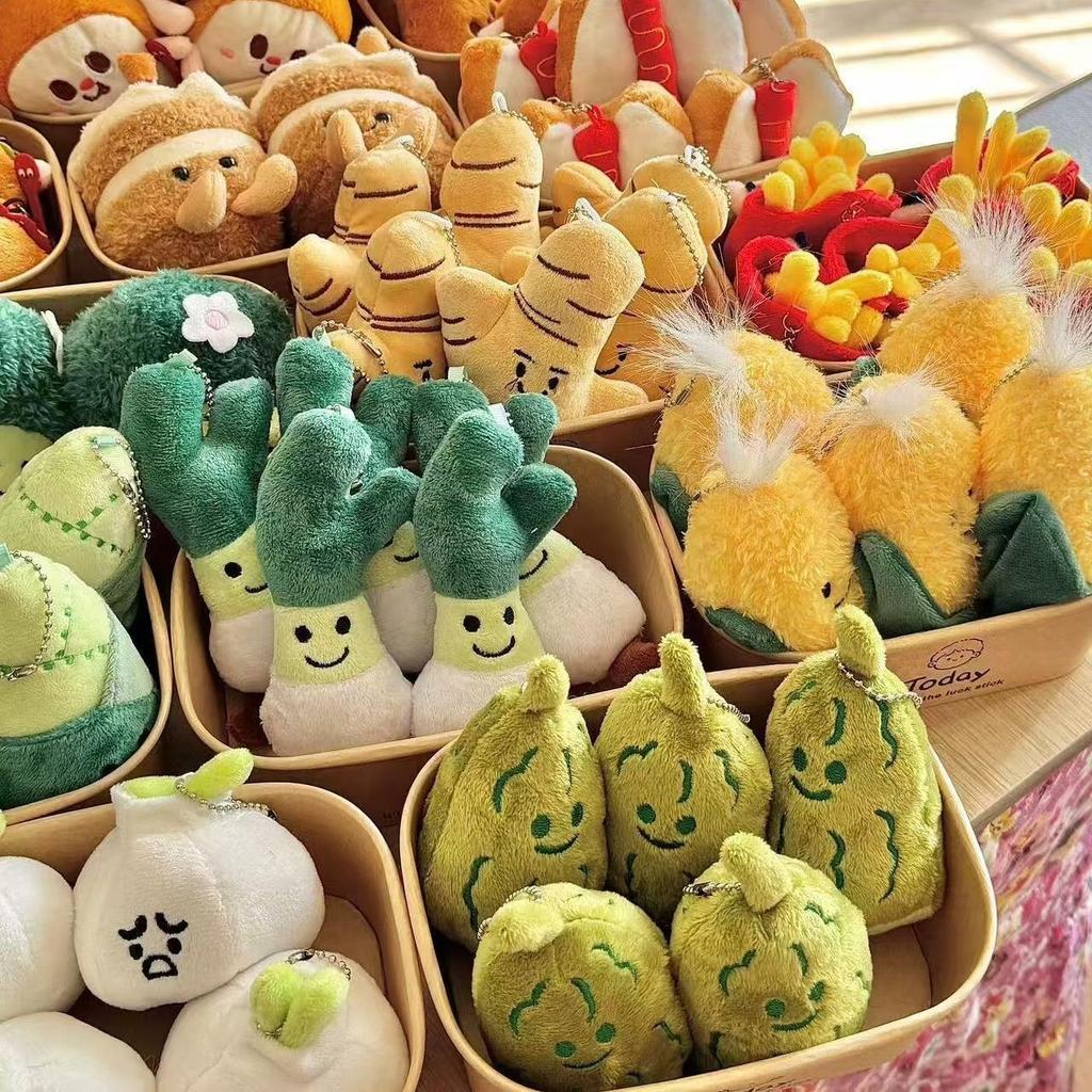 Plyšová panenka Panenka Simulace Jídlo Přívěsek Přívěsek na tašku Zeleninové jídlo