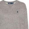 Polo Ralph Lauren Logo Print Crew Neck Pullover Long Sleeve Sweatshirt Women sweatshirt Gray 211943006-004