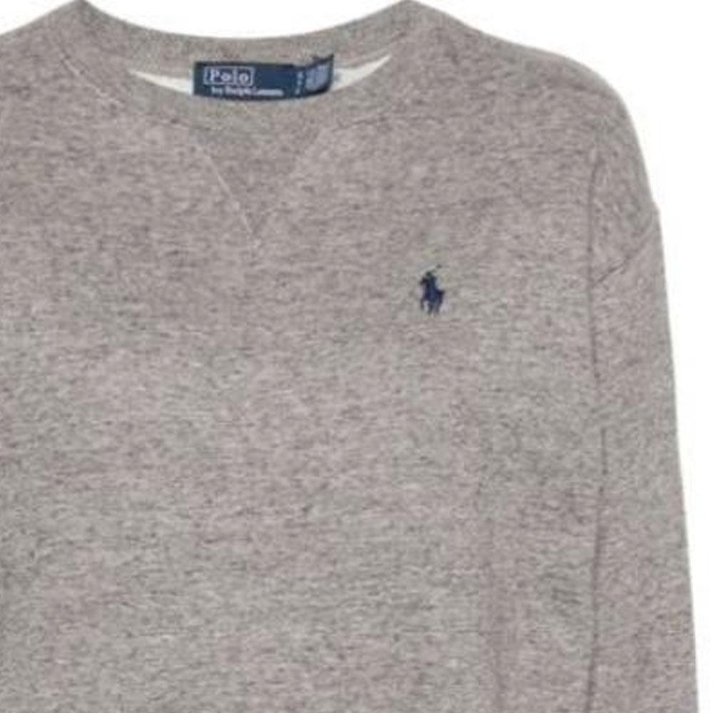 Polo Ralph Lauren Logo Print Crew Neck Pullover Long Sleeve Sweatshirt Women sweatshirt Gray 211943006-004
