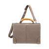 ELK Toyooka Tasche Holzgriff Große geteilte Dulles Tasche Beutel Miyake Hatsuharu Shoten Taupe [YOUTA]