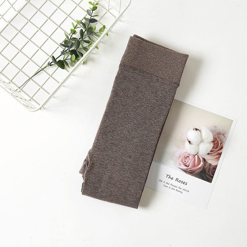 Hochtaillierte, dick gefütterte Samt-Leggings & Strumpfhosen für große Frauen für Herbst/Winter