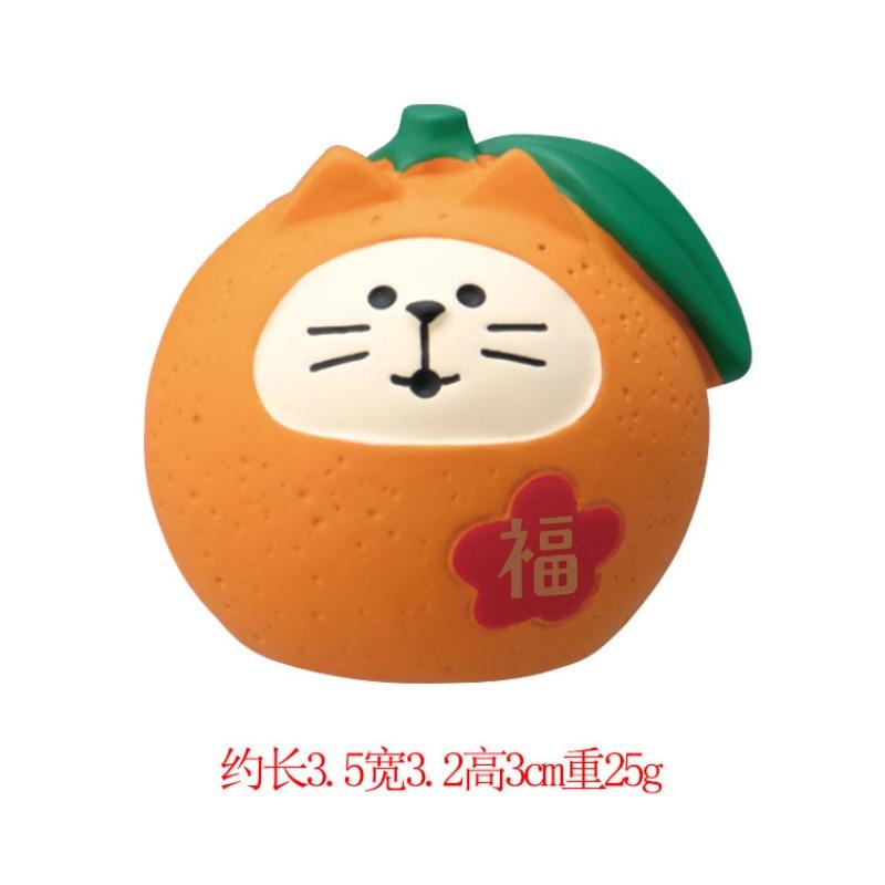 ZAKKA Grocery Japanese Cat Orange INS Creative Tide Play Miniature Gifts Resin DIY Home Furnishings, Crafts Ornaments