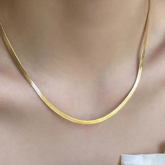 Women Necklace Snake Bone Chain No Pendant Two Color Available Women Dating Daily Wear Banquet Work Party Neck Jewelry Holiday Gift