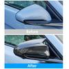 For Byd Seal Ev/Dmi 2022-2023 Horn Rearview Mirror Cover Mirror Carbon Fiber Special Change Decoration Accessories Supplies