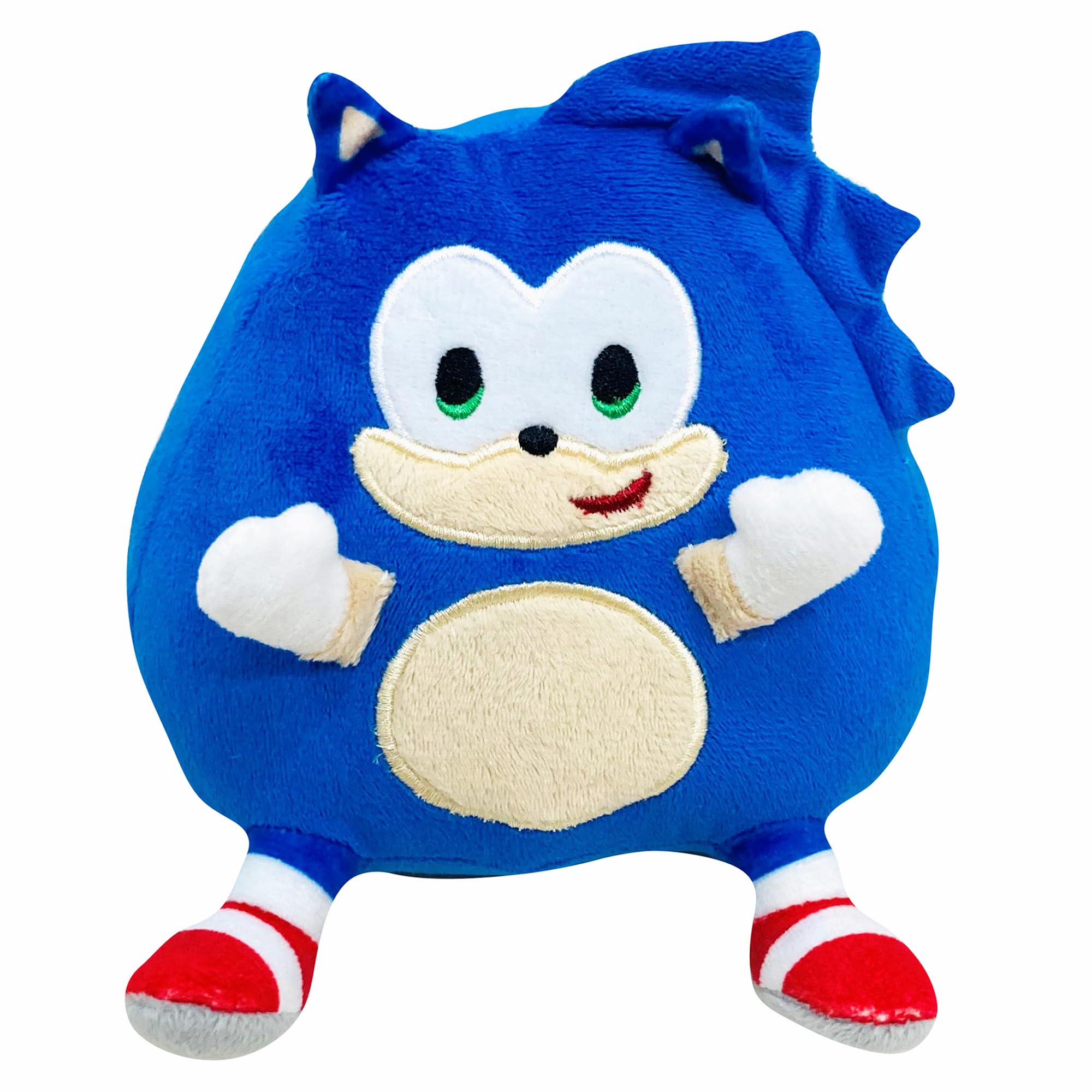 

MORIPiLO Sega Sonic Подставка для смартфона Мини 15 см Мягкая на ощупь Вертикальная и горизонтальная совместимость Устойчивая и стабильная Милые товары Плюшевая Настольная