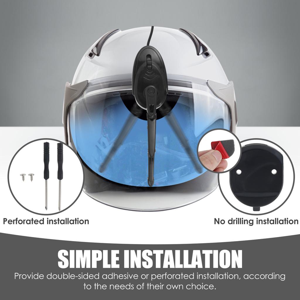 ABS Mini Helmet Wiper Semi Automatic High Toughness Motorcycle Helmet Wiper USB Powered Electric Helmet Wiper Motor Accessories