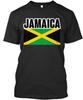 Jamaica Flag S - Premium TTshirt Made In the USA Size S To 5XL