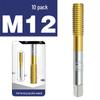 Baiste Titanium Spiral Taps Set: Cobalt-Plated M3-M12