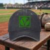 Exquisite Veganism Logo Washed Baseball Cap Adjustable Buckle Design Lightweight And Breathable AllSeason Unisex Suitable f