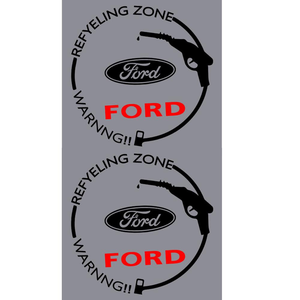Car Vinyl Film Decal Fuel Tank Cap Stickers Decoration Accessory For Ford ST Fiesta Focus Mk2 3 4 Edition Mondeo Fusion Ecosport