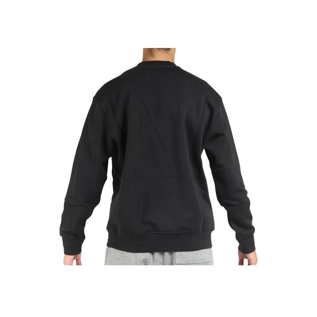 Jordan Solid Color Crew Neck Pullover With Logo Print Long Sleeve Sweatshirt Men Sweatshirt Black DQ7521-010