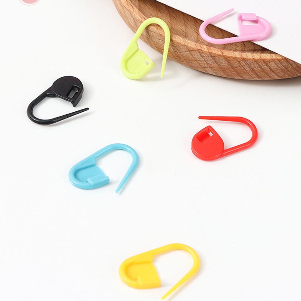 100PCS/200PCS Small Yarn Marker Color Marker Small Pin Fail-Proof Fastener Plastic Locator Buckle Colorful Paper Clip
