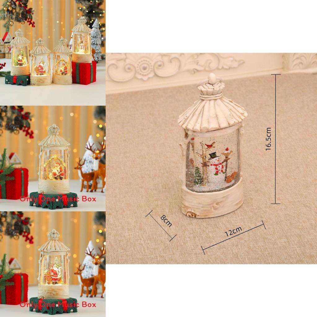 Christmas Crystal Ball Music Box With Snowman Scene For Holiday Decor And Gifts