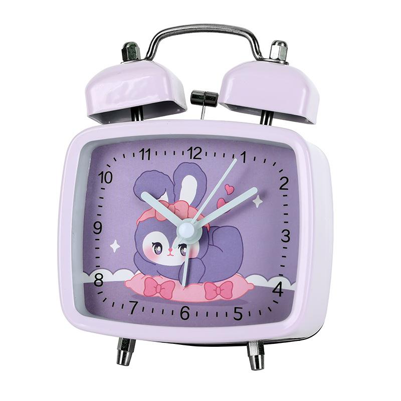 Internet Celebrity Early Childhood Education Children's Alarm Clock Cute New Metal Alarm Clock Wake Up Artifact Creative Clock