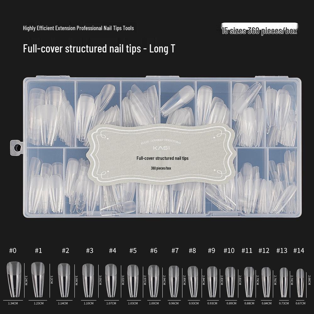 KaSi Seamless Full-Adhesive Nail Tips - Salon-Quality, No Filing, Ready-to-Wear Stickers