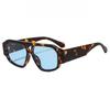 Bohemian Trendy Aviator Sunglasses for Women Men Hexagonal Square Thick Frame Double Bridge Sun Glasses UV400 Artistic Shades
